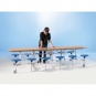 Tisch-Stuhlkombination, 12 Sitze, rechteckig, Tischoberkante: 74 cm ab 11 Jahre 